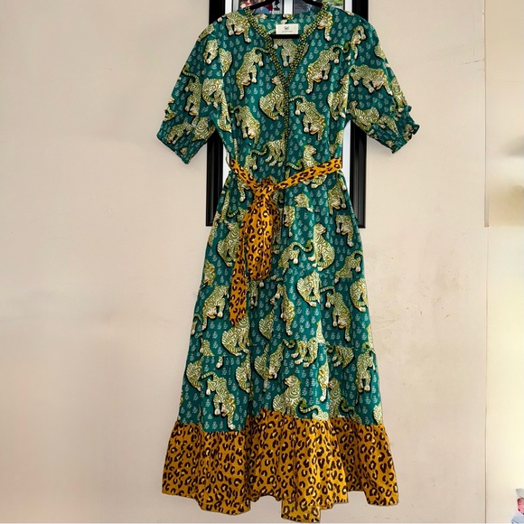 Printfresh Tiger Queen Grand Entrance Dress 100% Organic Cotton XL - Picture 2 of 12